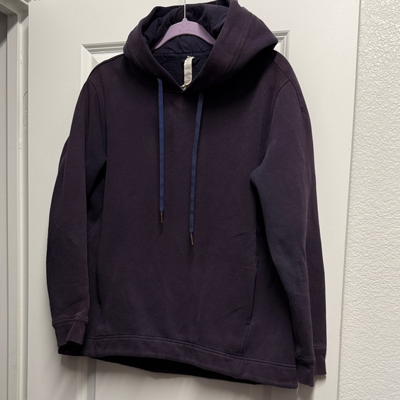 lululemon athletica Jackets & Blazers - Lululemon FADED/Color washed hoodie- dark blue (needs to be re-dyed)